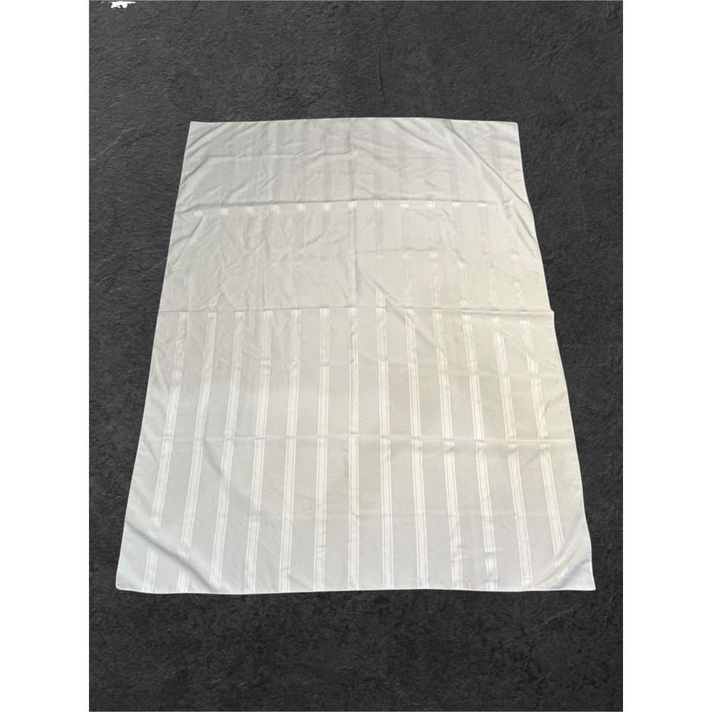 Ivory Tablecloth Rectangular 52x68 Striped Swiss Dot